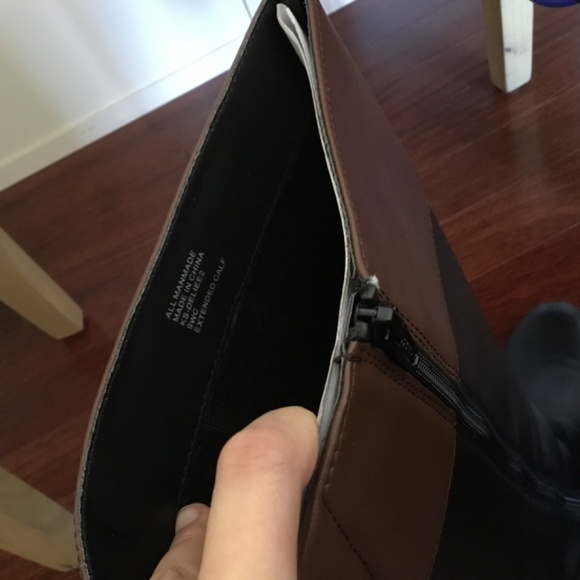 NIB Karen Scott wide calf faux leather boots size 9 - Picture 5 of 6